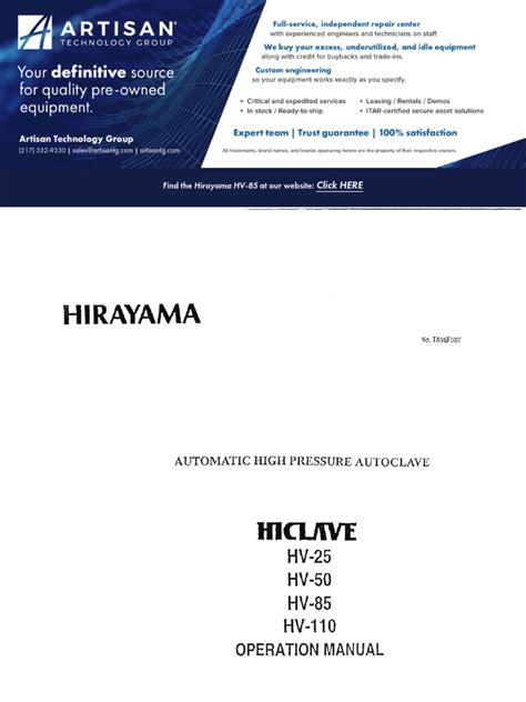 hirayama hv 50 manual